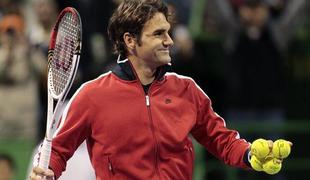 Federer z 18:0, sanjski dan za Žemljo