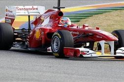 Ferrari F150 kljub težavam najhitrejši