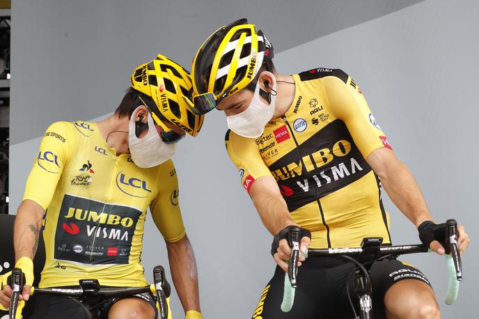 Primož Roglič Wout van Aert | Jumbo-Visma še ni opravila ožjega izbora za ekipo, ki bo nastopila na letošnjem Touru. | Foto Reuters