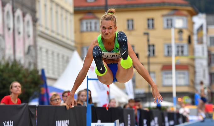 Neja Filipič je zmagala v skoku v daljino. | Foto: Guliverimage/Vladimir Fedorenko