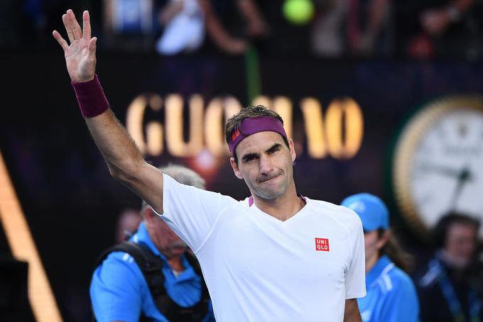 Roger Federer je zmagal po treh urah in 28 minutah. | Foto: Gulliver/Getty Images