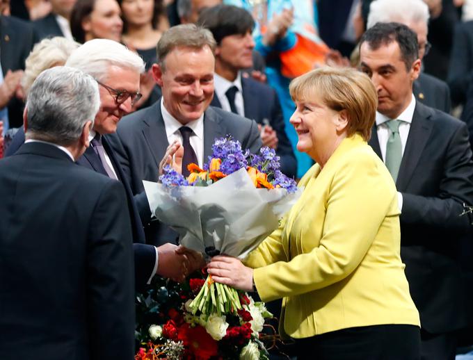 Steinmeierju je čestitala tudi nemška kanclerka Angela Merkel.  | Foto: Reuters