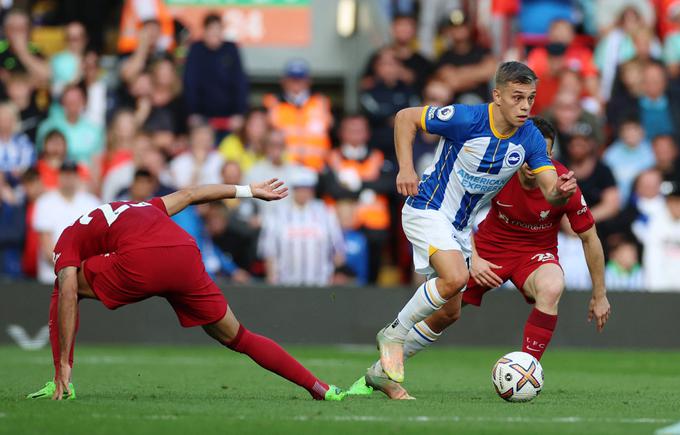 Leandro Trossard je proti Liverpoolu dosegel hat-trick. | Foto: Reuters