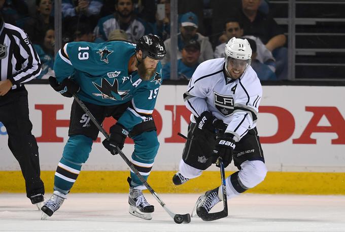 Anže Kopitar bolj kot osebno statistiko poudarja pomembnost ekipe, s katero bi najraje drsal v končnici, a so jih v prvem krogu izločili hokejisti San Jose Sharks. | Foto: Guliverimage/Getty Images