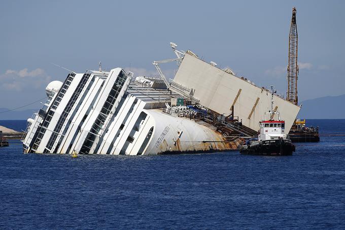 Prevrnjena Costa Concordia | Foto: Reuters