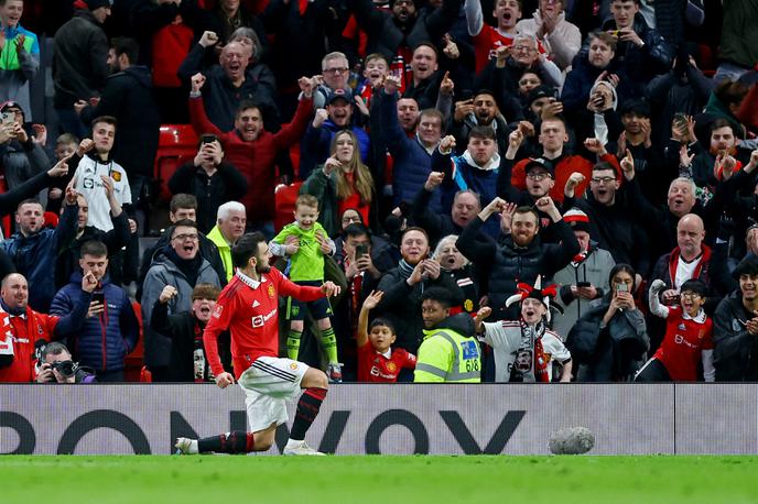 Manchester United | Bruno Fernandes je za Manchester United dosegel dva gola. | Foto Reuters