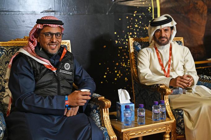 Princ Khalid bin Sultan Al Faisal (levo) v družbi predsednika FIE Mohammeda bin Sulayema | Foto: Reuters