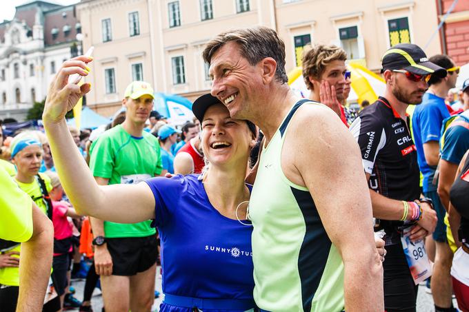 Predsednik države Borut Pahor je redni udeleženec teka Wings For Life World Run in njegov častni pokrovitelj. Letos je pretekel 21 kilometrov. | Foto: Grega Valančič/Sportida