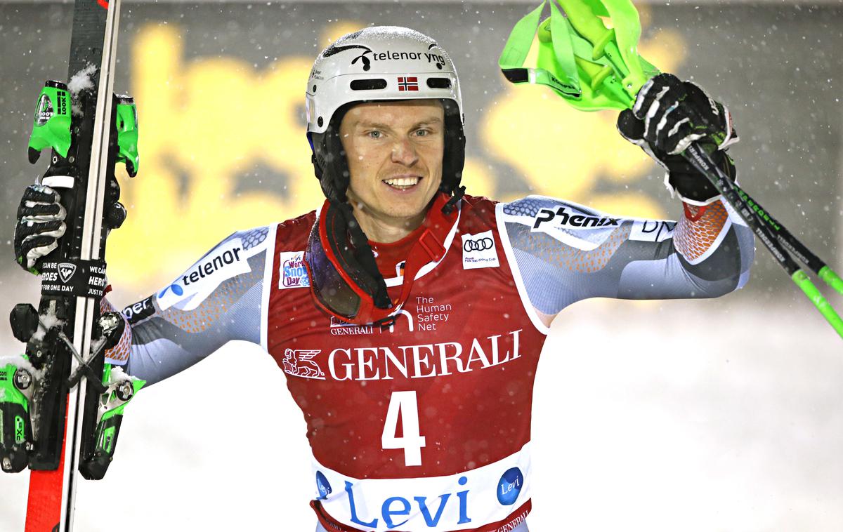 Henrik Kristoffersen | Norvežan Henrik Kristoffersen je zmagovalec slaloma v Leviju. | Foto Getty Images