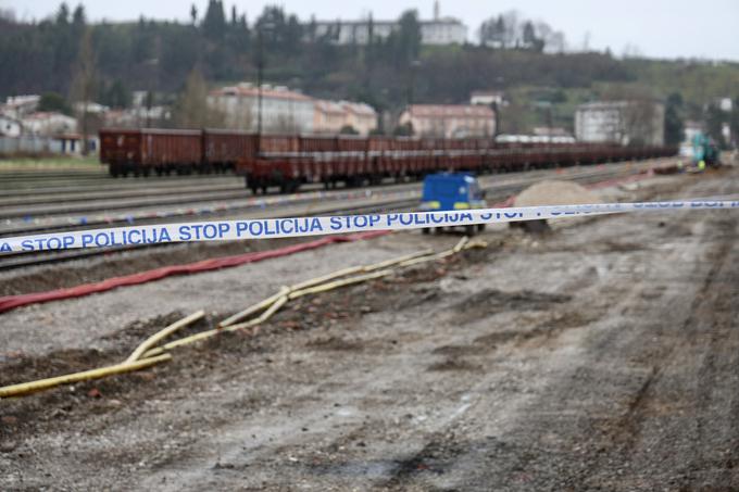 Gradbišče železniške postaje v Novi Gorici | Foto: STA