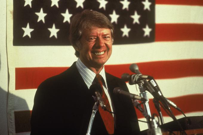 Jimmy Carter v 70. letih prejšnjega stoletja, ko je bil na vrhuncu svoje politične kariere. | Foto: Getty Images