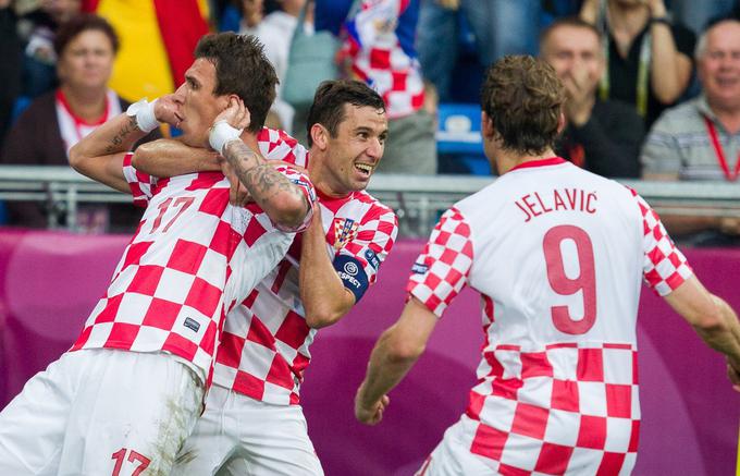 Hrvaška je na zadnjem Euru 2012 izpadla v skupinskem delu. Premagala je Irsko, remizirala z Italijo in izgubila s Španijo. | Foto: 