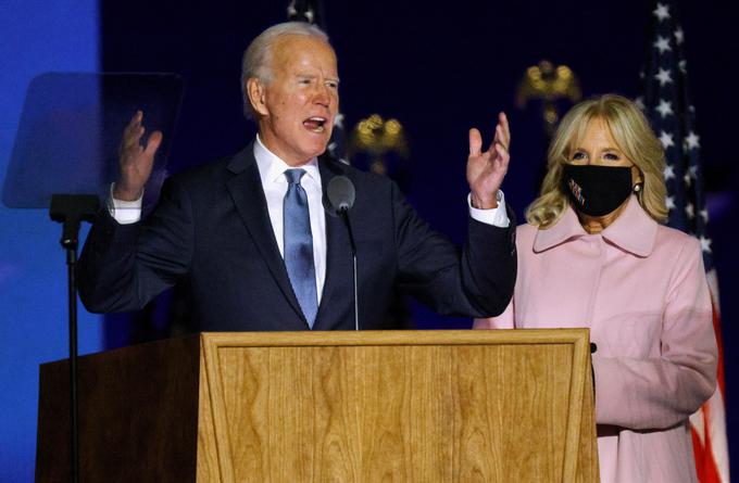 Joe Biden in njegova žena Jill Biden | Foto: Reuters