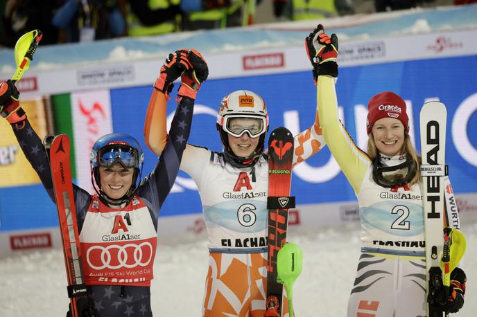 Flachau Shiffrin Vlhova Dürr | Slovakinja Petra Vlhova je zmagovalka nočnega slaloma v Flachauu. | Foto Reuters