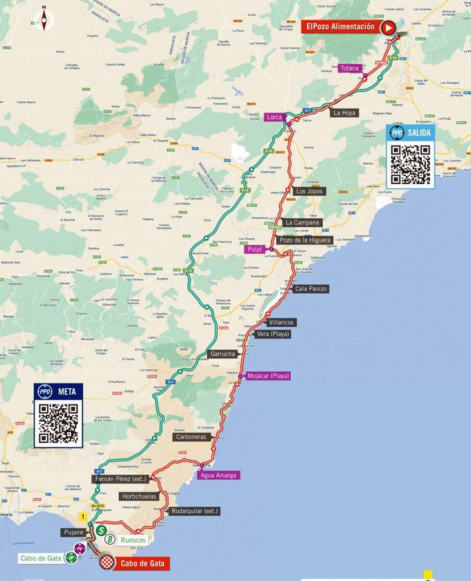 Vuelta22, trasa 11. etape | Foto: zajem zaslona/Diamond villas resort