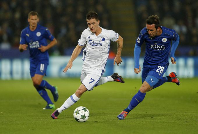 Benjamin Verbič na tekmi proti Leicester Cityju. | Foto: Reuters