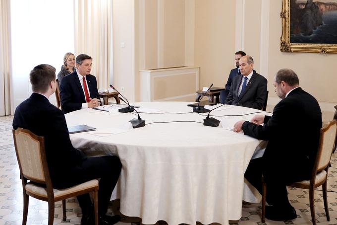 Kot je povedal predsednik republike Borut Pahor, so se štirje predsedniki danes sestali, da bi zagotovili, da bi bile odločitve vseh demokratičnih ustanov pri nas v skladu z zakonom in ustavo. | Foto: STA ,