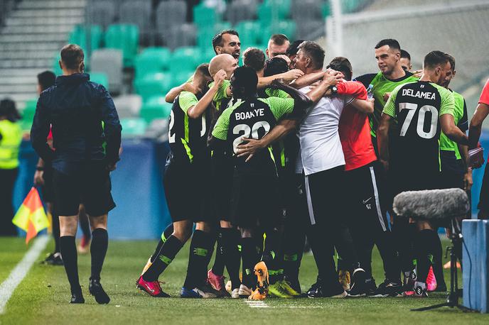 Olimpija- Maribor | Nogometaši Olimpije so razveselili navijače s prestižno zmago nad Mariborom, ki je nazadnje premagal zmaje leta 2019. | Foto Grega Valančič/Sportida