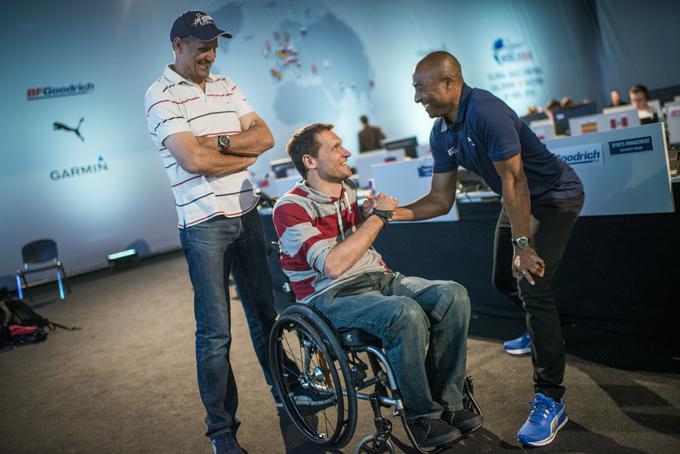 V družbi atleta Colina Jacksona, enega od ambasadorjev teka | Foto: Red Bull