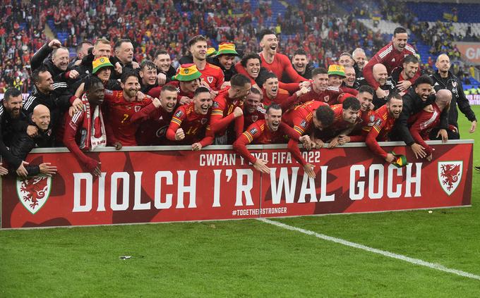 Wales se veseli zgodovinskega podviga. | Foto: Reuters