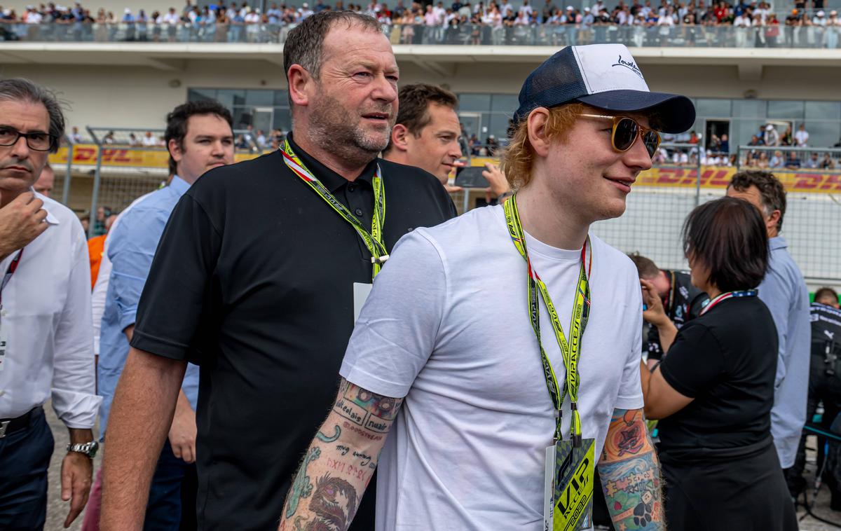 Ed Sheeran | Ed Sheeran leta 2022 na dirki formule 1 v Teksasu v ZDA | Foto Guliverimage