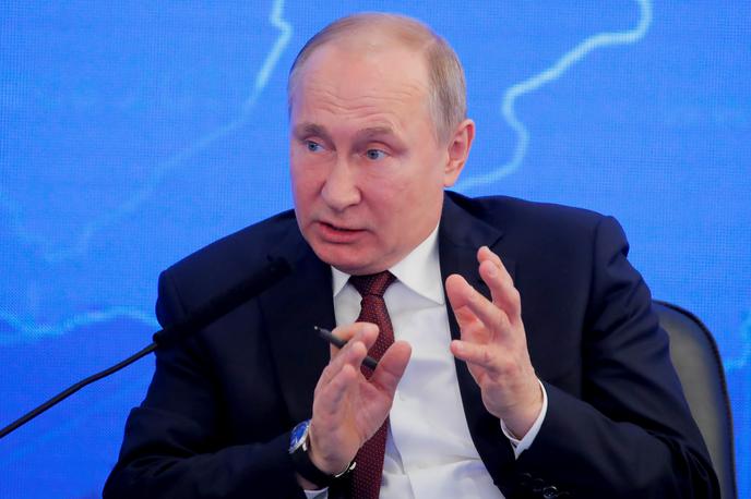 Vladimir Putin | Ob peti obletnici ruske priključitve ukrajinskega Krima je bil na polotoku tudi ruski predsednik Vladimir Putin. | Foto Reuters