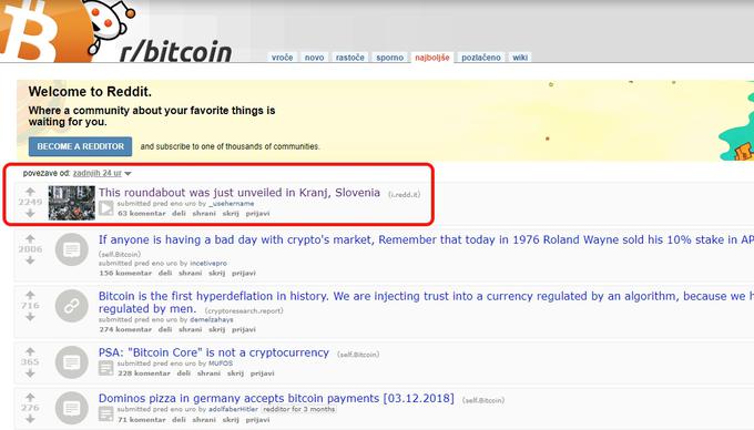 Bitcoin Reddit Kranj | Foto: Matic Tomšič