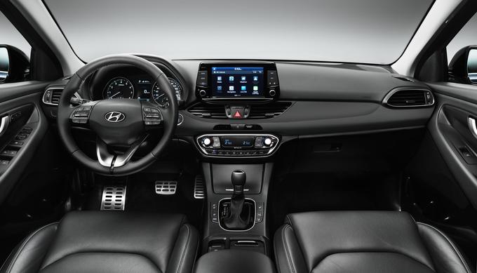 Za doplačilo bo na sredinski konzoli stal osempalčni digitalni zaslon na dotik. | Foto: Hyundai