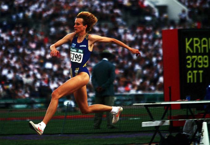 Ukrajinka je dvakrat prejela kazen zaradi dopinga, svetovni rekord pa ji je ostal. | Foto: Getty Images
