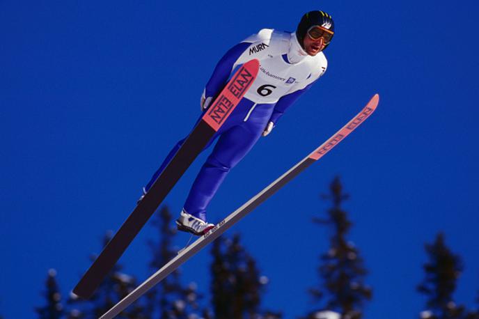 Franci Petek | Franci Petek je leta 1991 na skakalnici v Predazzu skočil do zgodovinske zlate medalje na nordijskem svetovnem prvenstvu. | Foto Getty Images