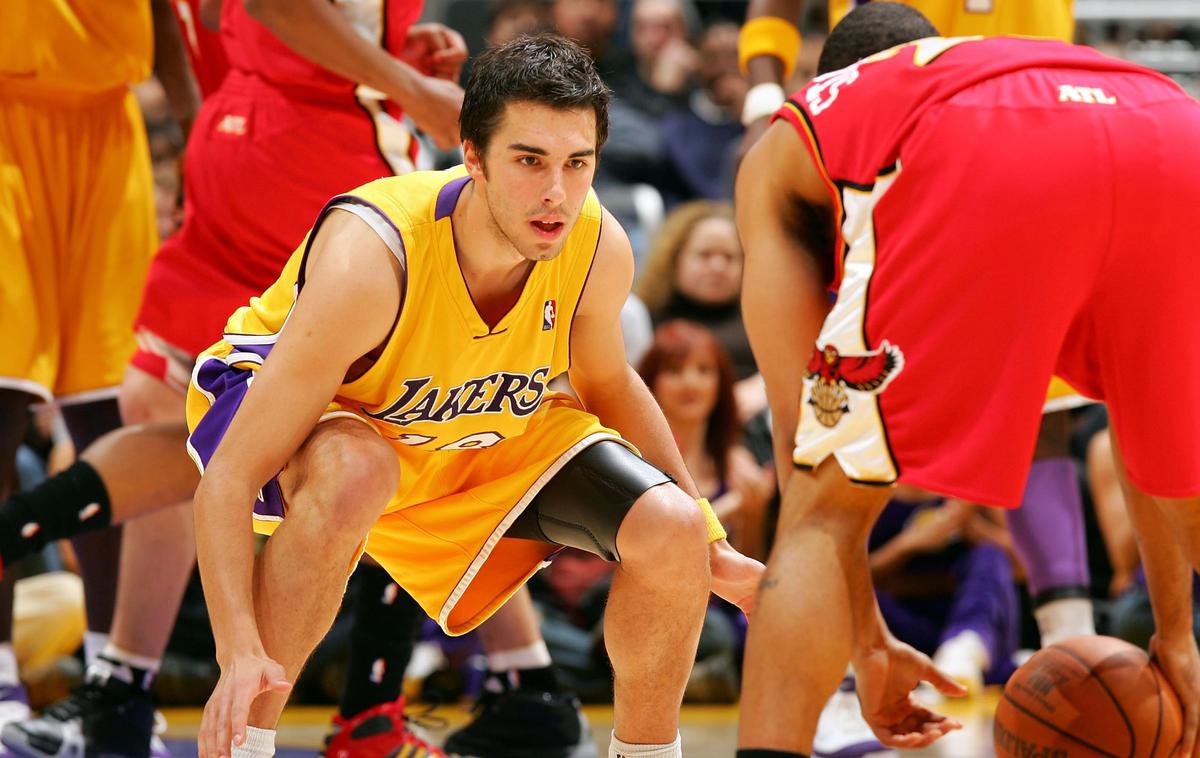 Sašo Vujačić | Saša Vujačić je bil od leta 2004 do 2010 član Los Angeles Lakersov. | Foto Getty Images