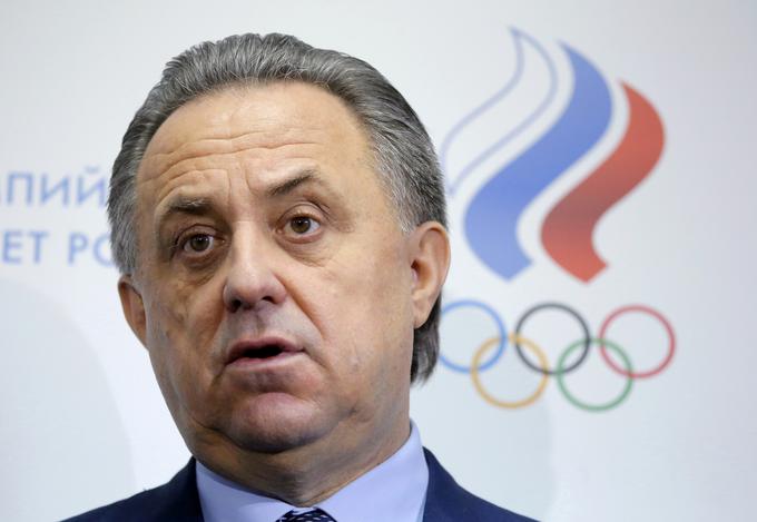 "To je žalosten dan, odločitev je nepravična, saj gre za kolektivno kaznovanje," je odločitev CAS komentiral ruski minister za šport Vitalij Mutko. | Foto: Reuters