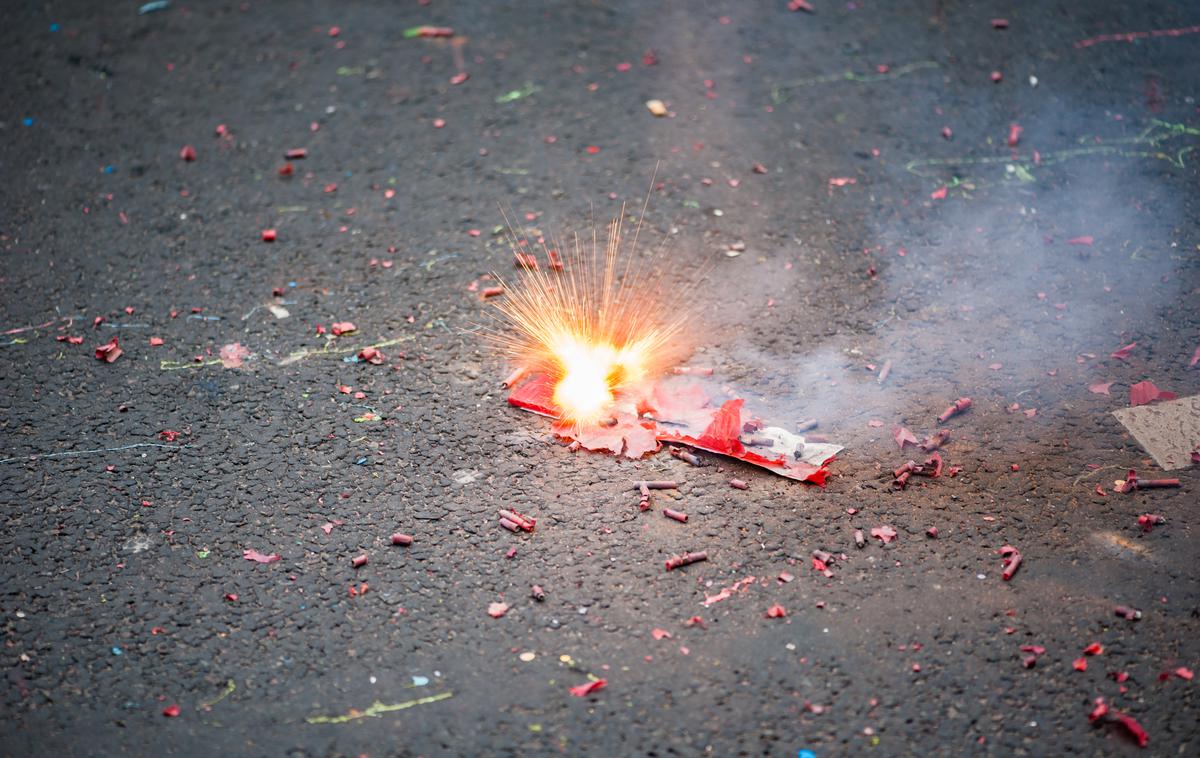 Petarde. Petarda. Novo leto. Božič | Kako je prišlo do nesreče, za zdaj še ni jasno, preiskovalci pa domnevajo, da je eno od pirotehničnih sredstev prezgodaj zagorelo in usodno poškodovalo 18-letnika.  | Foto Shutterstock