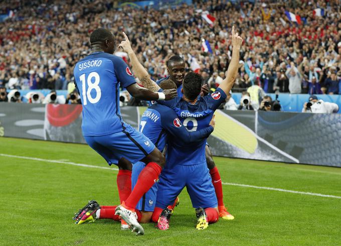 Tudi tokrat je Francija reprezentanca, ki raste.  | Foto: Reuters
