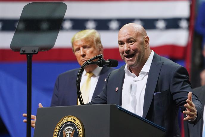 Donald Trump & Dana White | Predsednik UFC Dana White je pogost gost na Trumpovih zborovanjih. | Foto Reuters