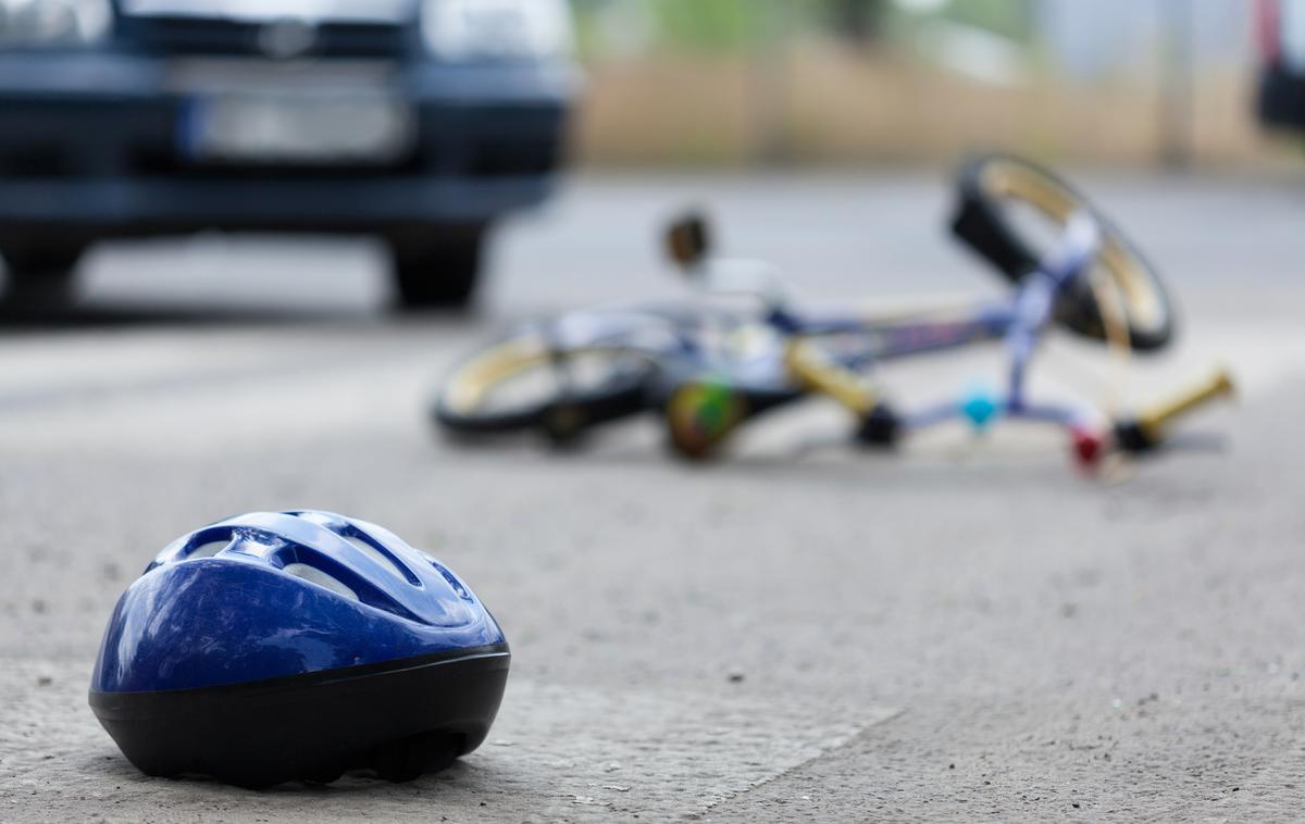 Nesreča, kolesar, promet
