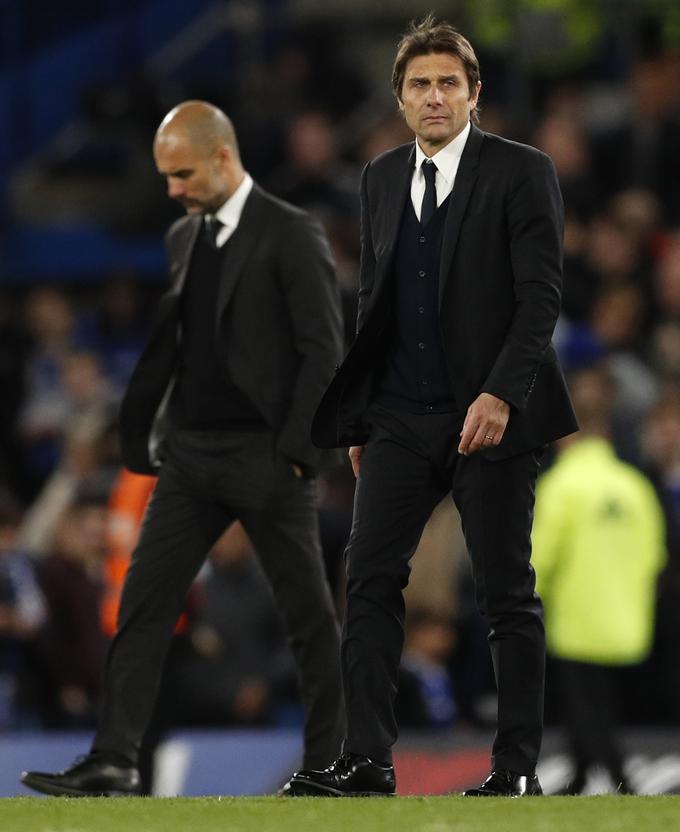 Antonio Conte in Chelsea sta se po porazu proti Crystal Palaceu odzvala z zmago nad Cityjem. Na modri strani Londona že diši po novi zvezdici. | Foto: Reuters