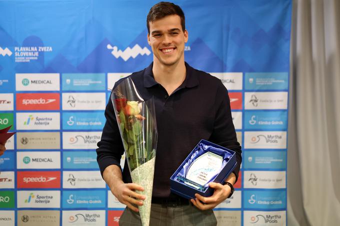 Stevens je bil tudi letos razglašen za slovenskega plavalca leta. | Foto: www.alesfevzer.com