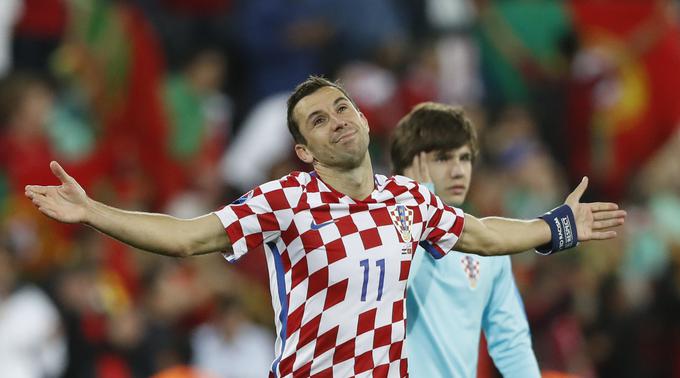 Darijo Srna je že pred tekmovanjem napovedal, da se po Euru poslavlja od hrvaškega dresa. | Foto: Reuters