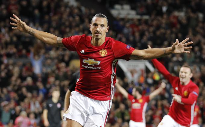 Zlatan Ibrahimović je Manchester Unitedu prinesel prve tri evropske točke v tej sezoni. | Foto: Reuters