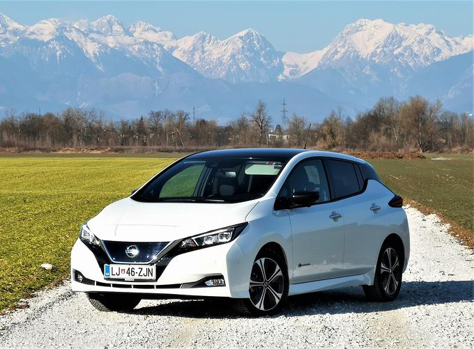 Nissan leaf ima trenutno na voljo baterijo s kapaciteto 40 kWh, še letos pa predvidoma dobi tudi večjo baterijo s kapaciteto 60 kWh. | Foto: Gregor Pavšič