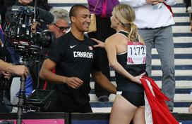 Ashton Eaton in Brianne Eaton