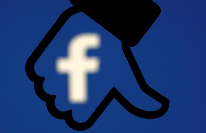 Slovaki, ki so sodelovali v Facebookovem pilotnem projektu preizkušanja drugačnega načina prikazovanja vsebin, so potrdili, da je število interakcij med njihovimi mediji in uporabniki Facebooka po uvedbi novega algoritma padlo kar za tri četrtine.  | Foto: Reuters