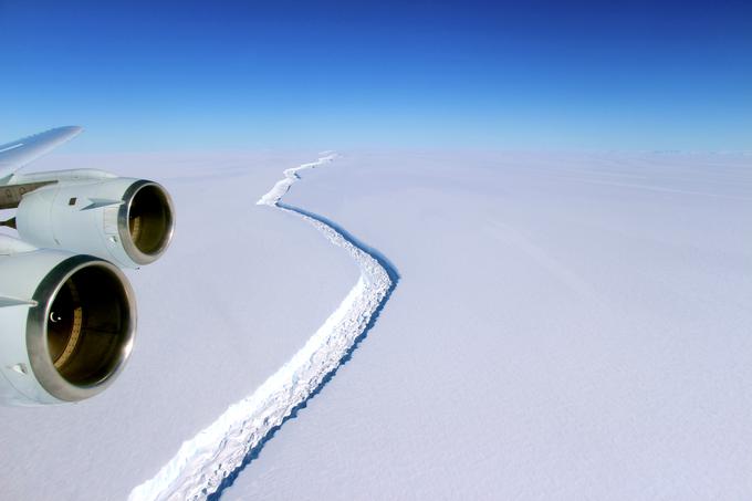 Antarktika ledna polica Larsen C | Foto: Reuters