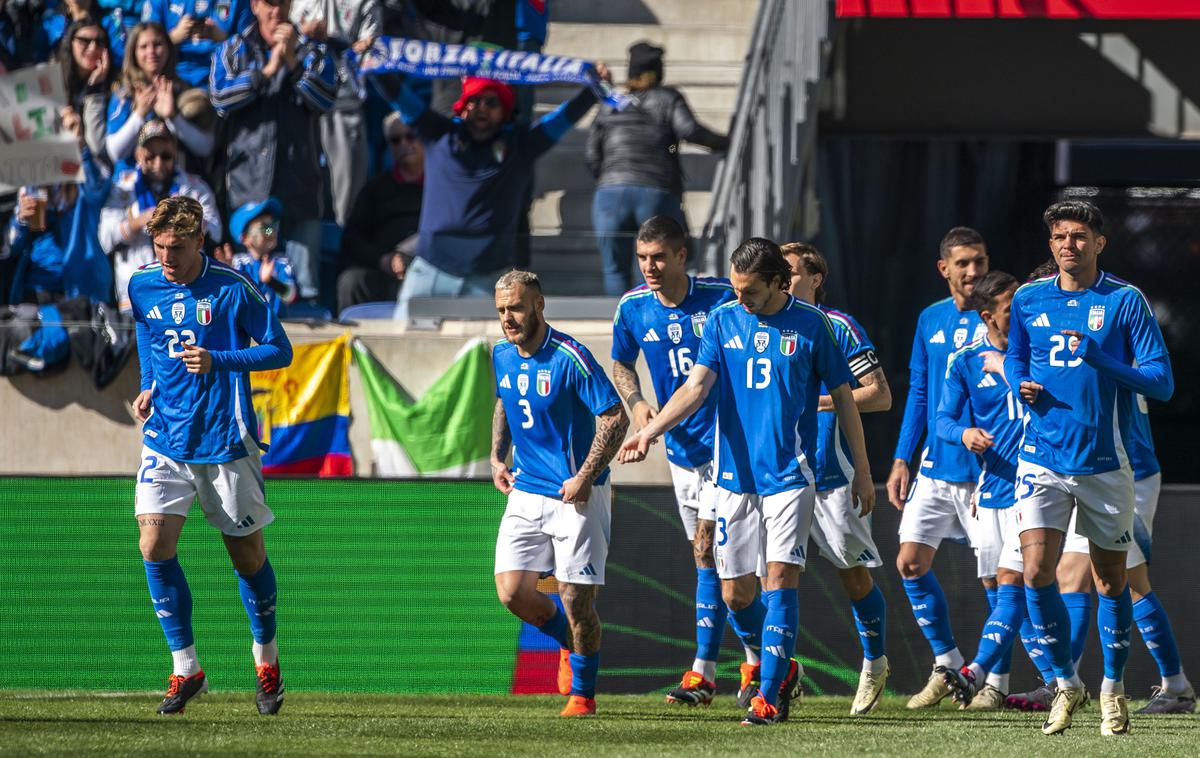 Italija Ekvador Pellegrini | Italiji je pot do zmage nad Ekvadorjem z zadetkom v 3. minuti odprl Lorenzo Pellegrini. | Foto Guliverimage
