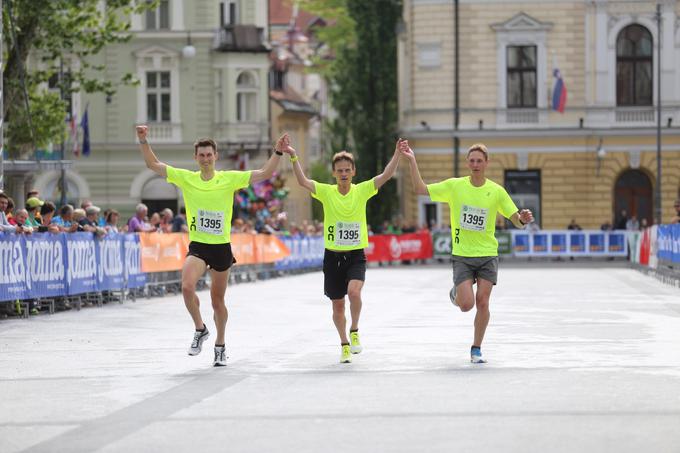Timotej Bečan, Miran Cvet in Gašper Bregar so ponovili lansko zmago na krajši razdalji. | Foto: Urban Urbanc/Sportida