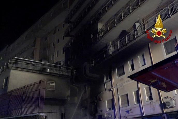 Rim, požar, bolnišnica | Foto Reuters