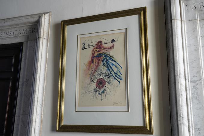Ob italijanskih renesančnih mojstrih v vili Ludovisi visijo dela še mnogo drugih slavnih umetnikov, med drugim Marca Chagalla, Pabla Picassa in Salvadorja Dalija (na fotografiji). | Foto: Guliverimage/AP