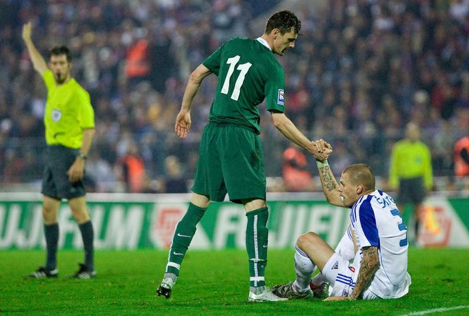 Na tekme s Slovenijo nima lepih spominov. Na zadnji, ki je leta 2009 potekala v Bratislavi, je izgubil z 0:2. | Foto: Sportida