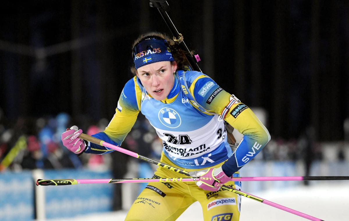 Hanna Oeberg | Hanna Oeberg je zmagovalka ženske biatlonske sprinterske tekme za svetovni pokal v Kontiolahtiju . | Foto Reuters